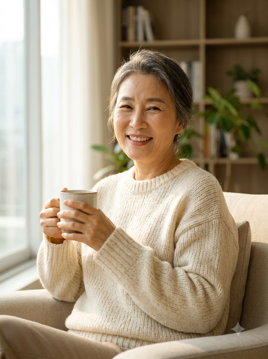 편안한 소파 휴식 건강 라이프 컷